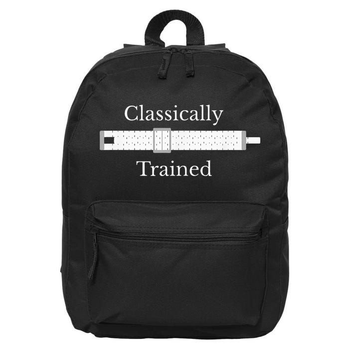 Classically Trained Slide Rule Mechanical Analog Calculator 16 in Basic Backpack