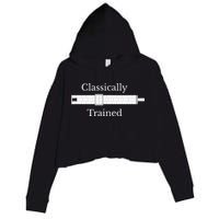 Classically Trained Slide Rule Mechanical Analog Calculator Crop Fleece Hoodie