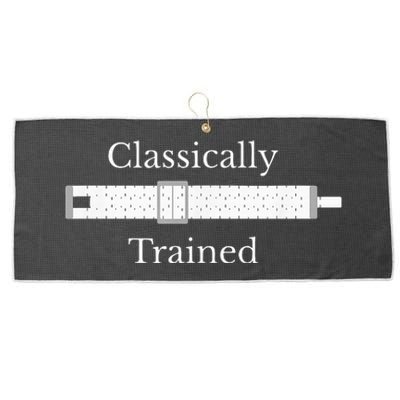 Classically Trained Slide Rule Mechanical Analog Calculator Large Microfiber Waffle Golf Towel