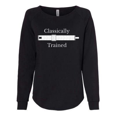 Classically Trained Slide Rule Mechanical Analog Calculator Womens California Wash Sweatshirt