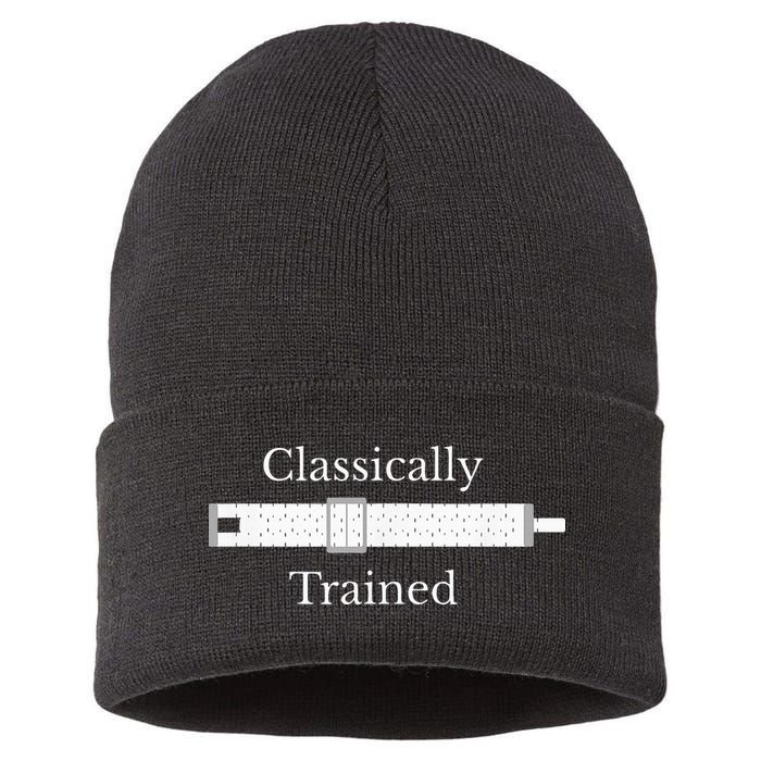 Classically Trained Slide Rule Mechanical Analog Calculator Sustainable Knit Beanie
