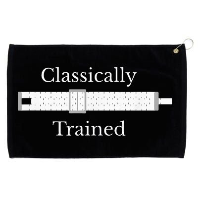 Classically Trained Slide Rule Mechanical Analog Calculator Grommeted Golf Towel