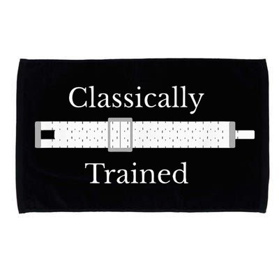 Classically Trained Slide Rule Mechanical Analog Calculator Microfiber Hand Towel