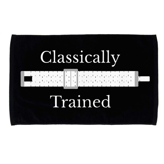 Classically Trained Slide Rule Mechanical Analog Calculator Microfiber Hand Towel