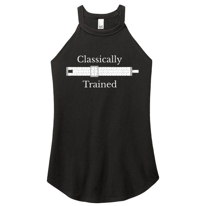 Classically Trained Slide Rule Mechanical Analog Calculator Women's Perfect Tri Rocker Tank