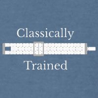 Classically Trained Slide Rule Mechanical Analog Calculator Garment-Dyed Sweatshirt
