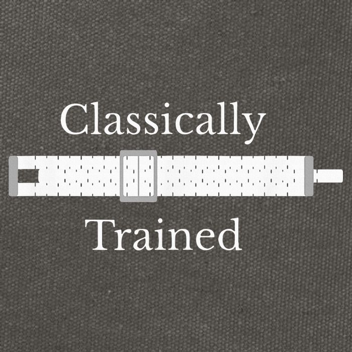 Classically Trained Slide Rule Mechanical Analog Calculator Cotton Canvas Backpack