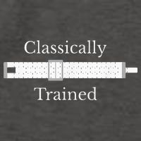 Classically Trained Slide Rule Mechanical Analog Calculator Vector Backpack