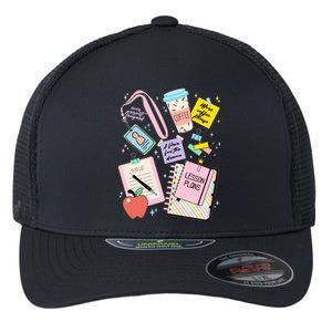 Cute Teacher Stuff School Life Flexfit Unipanel Trucker Cap