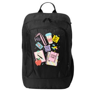 Cute Teacher Stuff School Life City Backpack