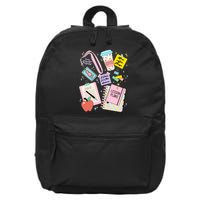 Cute Teacher Stuff School Life 16 in Basic Backpack