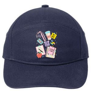 Cute Teacher Stuff School Life 7-Panel Snapback Hat