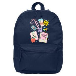 Cute Teacher Stuff School Life 16 in Basic Backpack