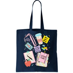 Cute Teacher Stuff School Life Tote Bag