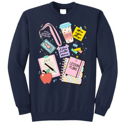 Cute Teacher Stuff School Life Tall Sweatshirt