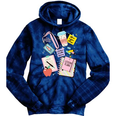 Cute Teacher Stuff School Life Tie Dye Hoodie