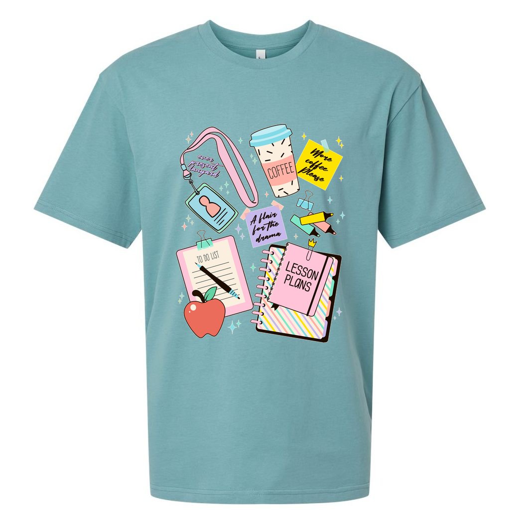 Cute Teacher Stuff School Life Sueded Cloud Jersey T-Shirt