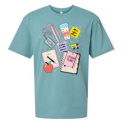 Cute Teacher Stuff School Life Sueded Cloud Jersey T-Shirt