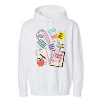 Cute Teacher Stuff School Life Garment-Dyed Fleece Hoodie