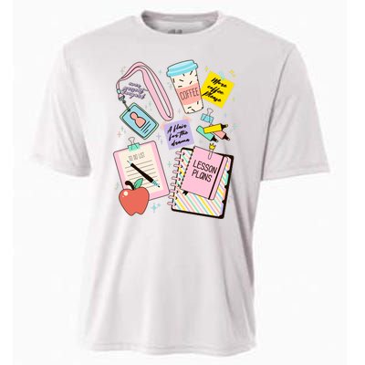 Cute Teacher Stuff School Life Cooling Performance Crew T-Shirt