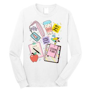 Cute Teacher Stuff School Life Long Sleeve Shirt