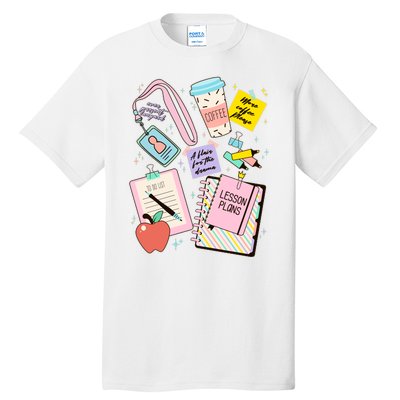 Cute Teacher Stuff School Life Tall T-Shirt