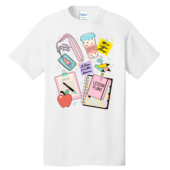 Cute Teacher Stuff School Life Tall T-Shirt