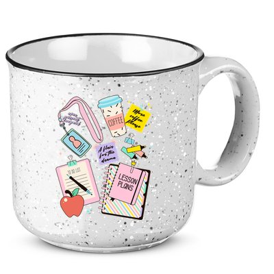 Cute Teacher Stuff School Life 15oz Campfire Ceramic Mug