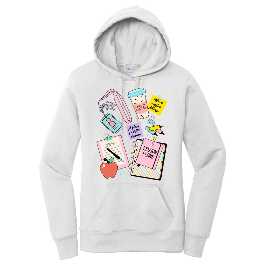 Cute Teacher Stuff School Life Women's Pullover Hoodie