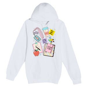 Cute Teacher Stuff School Life Premium Pullover Hoodie