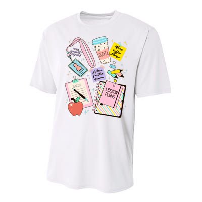 Cute Teacher Stuff School Life Performance Sprint T-Shirt