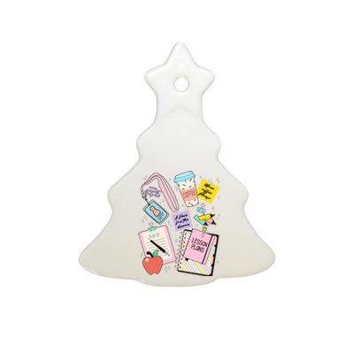 Cute Teacher Stuff School Life Ceramic Tree Ornament