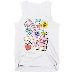 Cute Teacher Stuff School Life Tank Top