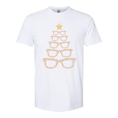 Christmas Tree Sunglasses Eyeglasses For Optometrist Xmas Funny Gift Softstyle CVC T-Shirt