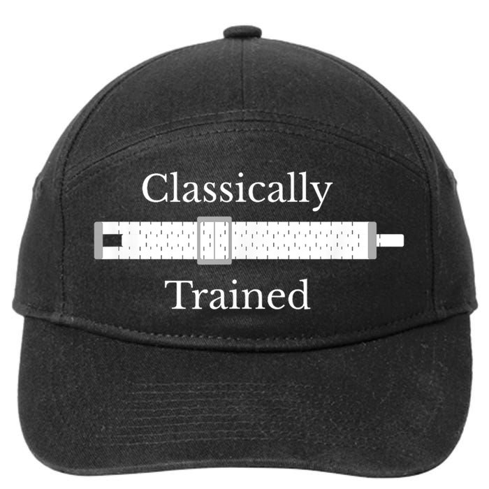 Classically Trained Slide Rule Mechanical Analog Calculator Meaningful Gift 7-Panel Snapback Hat