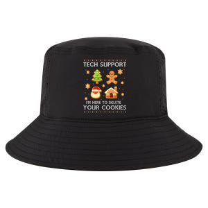 Christmas Tech Support Here To Delete Cookies Ugly Sweater Cool Comfort Performance Bucket Hat