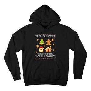 Christmas Tech Support Here To Delete Cookies Ugly Sweater Hoodie