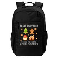 Christmas Tech Support Here To Delete Cookies Ugly Sweater Daily Commute Backpack