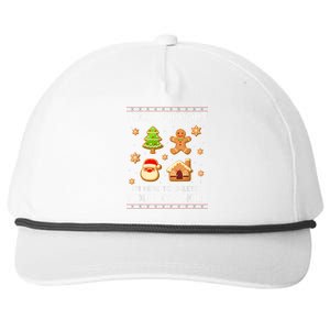 Christmas Tech Support Here To Delete Cookies Ugly Sweater Snapback Five-Panel Rope Hat