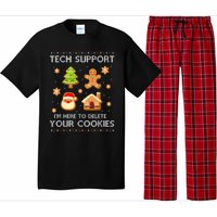 Christmas Tech Support Here To Delete Cookies Ugly Sweater Pajama Set