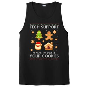 Christmas Tech Support Here To Delete Cookies Ugly Sweater PosiCharge Competitor Tank