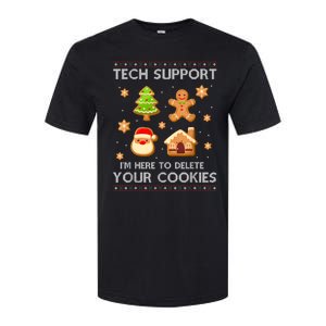 Christmas Tech Support Here To Delete Cookies Ugly Sweater Softstyle CVC T-Shirt