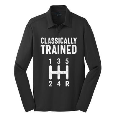 Classically Trained Stick Driver Ual Transmission Car Cute Gift Silk Touch Performance Long Sleeve Polo