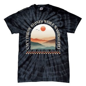 CanT Throw Stones While Washing Feet Christian Prayer Tie-Dye T-Shirt