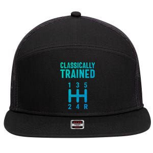 Classically Trained Stick Driver Ual Transmission Car Cute Gift 7 Panel Mesh Trucker Snapback Hat