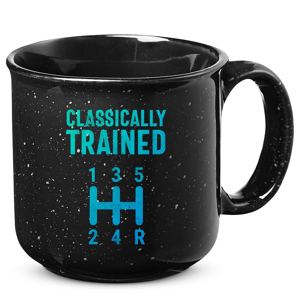 Classically Trained Stick Driver Ual Transmission Car Cute Gift 15oz Campfire Ceramic Mug