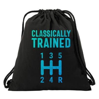 Classically Trained Stick Driver Ual Transmission Car Cute Gift Drawstring Bag