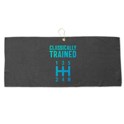 Classically Trained Stick Driver Ual Transmission Car Cute Gift Large Microfiber Waffle Golf Towel