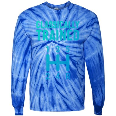 Classically Trained Stick Driver Ual Transmission Car Cute Gift Tie-Dye Long Sleeve Shirt