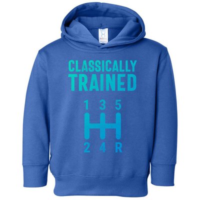 Classically Trained Stick Driver Ual Transmission Car Cute Gift Toddler Hoodie